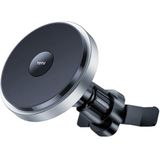 TOTU CACW-049 Rhinoceros Series Magsafe Car Air Outlet Vent Mount Clamp Holder 15W Fast Charging Qi Magnetic Wireless Charger For iPhone 12 Series (Black)