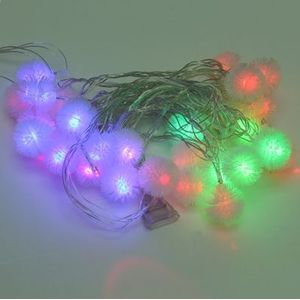 7m Snowball Pendants Pendants Decoration String Lights  30-LED Multi-Colored Light  (AC 12-240V / EU Plug)(White)