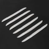 6 PCS Universal Car Door Anti-collision Strip Protection Guards Silicon Trims Stickers (White)