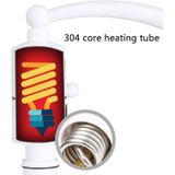 Digital Display Electric Heating Faucet Instant Hot Water Heater EU Plug Digital Display Horizontal Tube