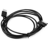 1m 30 Pin to USB Cable  For Galaxy Tab P1000 / P3100 / P5100 / P6200 / P6800 / P7100 / P7300 / P7500 / N5100 / N8000(Black)