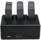 For GoPro HERO5 AHDBT-501 Travel Charger with V8 Port & USB-C / Type-C Port & LED Indicator Light