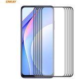 For Xiaomi 10T Lite 5G 5 PCS ENKAY Hat-Prince Anti-drop Full Glue Tempered Glass Full Screen Film Anti-fall Protector