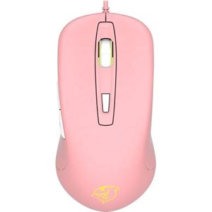 Ajazz DMG110 10000 DPI Desktop Gaming RGB Illuminated Programmable Button Mouse  Cable Length: 1.6m(Pink)