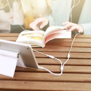 Headphone(Earphone) Splitter Adapter  For iPad  iPhone  Galaxy  Huawei  Xiaomi  LG  HTC and Other Smart Phones(White)