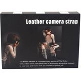 Quick Release Anti-Slip Shoulder Genuine Leather Harness Camera Strap with Metal Hook for SLR / DSLR Cameras (Right Shoulder)