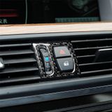 5 PCS Carbon Fiber Car Air Outlet Decorative Sticker for BMW 5 Series F10 2011-2017