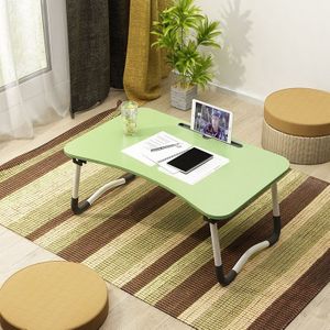 W-leg Type Adjustable Folding Portable Laptop Desk  with Non-slip Mat & Card Slot (Green)