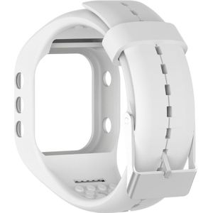 Smart Watch Silicome Wrist Strap Watchband for POLAR A300 (White)