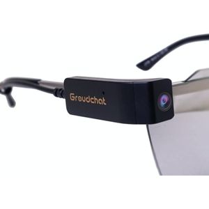 Groudchat JP1DV1 1080P HD Smart Camera Mobile Phone USB Live Camera for Glasses Legs  Built-in Sound-absorbing and Noise-reducing Microphone(Black)