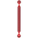 PULUZ  9 inch 22.8cm Length 20.8mm Diameter Dual Balls Carbon Fiber Floating Arm  Ball Diameter: 25mm(Red)