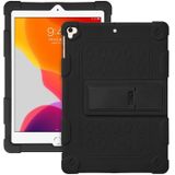 All-inclusive Silicone Shockproof Case with Holder For iPad 9.7 2018/2017 / Air 2 / Air / Pro 9.7 2016(Black)