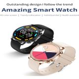 V23 1.28inch IPS Color Screen Smart Watch IP67 Waterproof Support Heart Rate Monitoring/Blood Pressure Monitoring/Blood Oxygen Monitoring/Sleep Monitoring(Black)