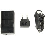 3 in 1 Digital Camera Dual Battery Car Charger for GoPro HERO3+ / 3  AHDBT-201 / AHDBT-301 (EU Plug)