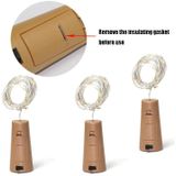 10 PCS LED Wine Bottle Cork Copper Wire String Light IP44 Waterproof Holiday Decoration Lamp  Style:2m 20LEDs(Green Light)