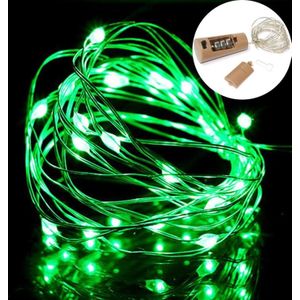 10 PCS LED Wine Bottle Cork Copper Wire String Light IP44 Waterproof Holiday Decoration Lamp  Style:2m 20LEDs(Green Light)
