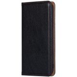 For iPhone 7 / 8 / SE (2020) PU + TPU Gloss Oil Solid Color Magnetic Horizontal Flip Leather Case with Holder & Card Slot & Wallet(Black)