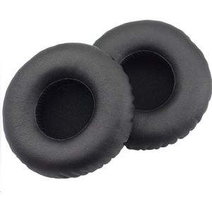For JBL Synchros S400BT Headphones Imitation Leather + Memory Foam Soft Earphone Protective Cover Earmuffs  One Pair (Black)