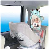 Cartoon Adjustable Safety Seat Car Back Interior Mirror Headrest Rear Facing Mirrors Monitor(Rabbit)