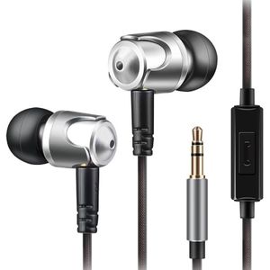 QKZ DM4 High Quality In-ear Sports Music Headphones  Microphone Version (Grey)