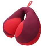 2 PCS Travel Neck Pillow U-Shape For Car Headrest Air Cushion(Red)