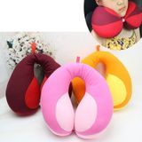 2 PCS Travel Neck Pillow U-Shape For Car Headrest Air Cushion(Red)