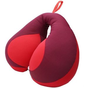 2 PCS Travel Neck Pillow U-Shape For Car Headrest Air Cushion(Red)