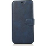 For Samsung Galaxy S8 Calf Texture Magnetic Buckle Horizontal Flip Leather Case with Holder & Card Slots & Wallet & Photo Frame(Blue)