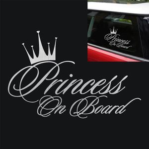 Princess Baby Pattern Car Decal Reflective Laser Vinyl Car Sticker  Size: 16.5x10.9cm(Silver)