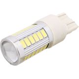 2 PCS T20/7443 16.5W 990LM 6500K White Light 5630 SMD Dual Wire 33 LED Car Brake / Steering Light Bulb  DC12V