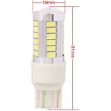 2 PCS T20/7443 16.5W 990LM 6500K White Light 5630 SMD Dual Wire 33 LED Car Brake / Steering Light Bulb  DC12V