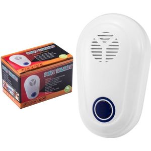 4W Electronic Ultrasonic Anti Mosquito Rat Mouse Cockroach Insect Pest Repeller  UK Plug  AC 90-250V(White)
