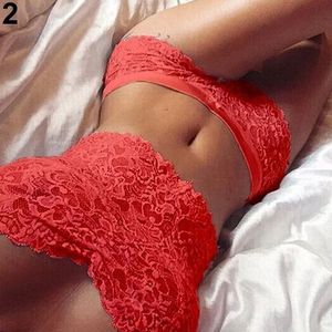 3 PCS Corset Lace Brassiere Push Up Vest Top Bra and Panty Set Underwear set  Cup Size:M(Red)