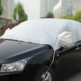 Car Half-cover Car Clothing Sunscreen Heat Insulation Sun Nisor  Aluminum Foil Size: 4.7x1.8x1.5m