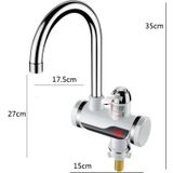 Kitchen Instant Electric Hot Water Faucet Hot & Cold Water Heater EU Plug Specification: Lamp Display Lower Water Inlet