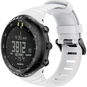 Smart Watch Silicone Wrist Strap Watchband for Suunto Core(White)