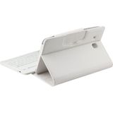 For Galaxy Tab E 9.6 / T560 2 in 1 Detachable Bluetooth Keyboard Litchi Texture Leather Case with Holder(White)