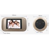 N07 3.5 inch Night Vision Camera Video Motion Detection Cat Eye Doorbell (Black)