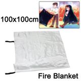 Emergency Survival Fire Blanket Shelter Safety Protector Extinguishers Tent  Size: 1*1m