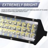 12 inch 5 Row 88 LEDs 26400 Lumen 6000K Car Truck Off-road Vehicle LED Light Bar Work Lights Headlight