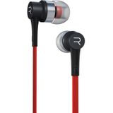 REMAX RM-535i In-Ear Stereo Earphone with Wire Control + MIC  Support Hands-free  for iPhone  Galaxy  Sony  HTC  Huawei  Xiaomi  Lenovo and other Smartphones (Red + Black)