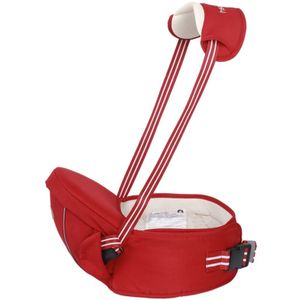 Ergonomic Baby Carrier with Hip Seat for Baby with Reflective Strip for 0-3 Years Old(Red)
