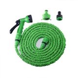 2.5m -7.5m Telescopic Pipe Expandable Magic Flexible Garden Watering Hose with Spray Gun Set(Green)