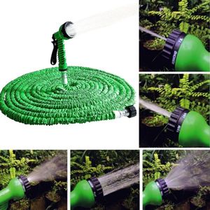 2.5m -7.5m Telescopic Pipe Expandable Magic Flexible Garden Watering Hose with Spray Gun Set(Green)