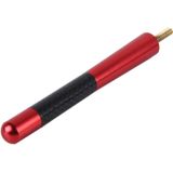 Carbon Fiber Aluminum Short Antenna Polished Universal Screws Base(Big Size)(Red)