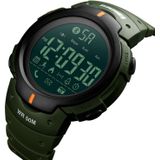 SKMEI 1301 Multifunction 50m Waterproof Sports Bluetooth Smart Watch  Compatible with Android & iOS System(Army Green)