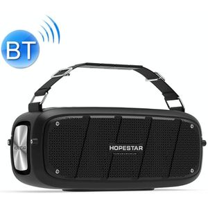 HOPESTAR A20 TWS Portable Outdoor Waterproof Subwoofer Bluetooth Speaker  Support Power Bank & Hands-free Call & U Disk & TF Card & 3.5mm AUX(Black)