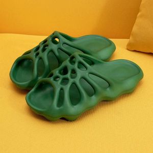 Women Hole Wave Home Indoor Slippers  Size: 37-38(Green)