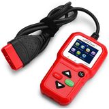 KW680 Mini OBDII Car Auto Diagnostic Scan Tools  Auto Scan Adapter Scan Tool (Can Detect Battery and Voltage  Only Detect 12V Gasoline Car) (Red)