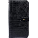 For Wiko Y62 idewei Crocodile Texture Horizontal Flip Leather Case with Holder & Card Slots & Wallet(Black)